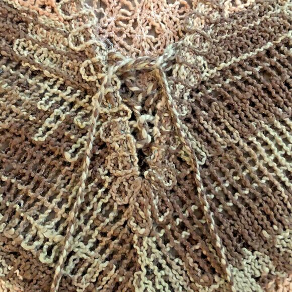 Soft Surroundings Crochet Tunic Womens PXS Woven Chevron Boho Scandi Girl NEW - Picture 10 of 14